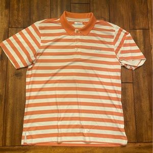 Columbia PFG Omni-Shade polo shirt. Burnt orange color.
